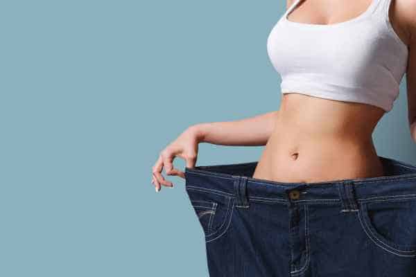 woman after fat reduction treatment Gloucestershire
