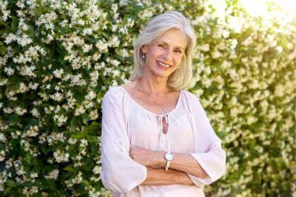 Older woman happy with urinary incontinence treatment Gloucestershire
