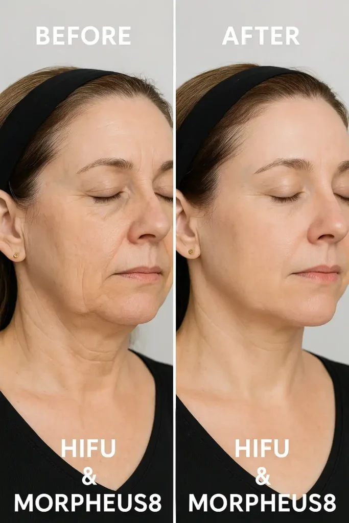 HIFU & Morpheus8 treatment results Gloucestershire - book in today!
