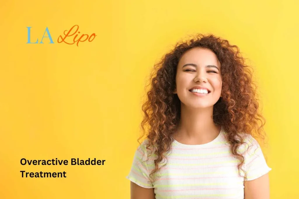 woman smiling about overactive bladder treatment Gloucestershire solutions
