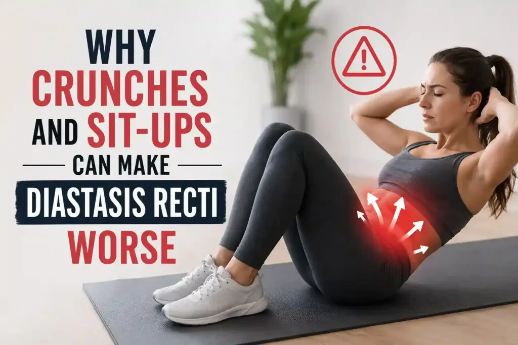 Why Crunches and Sit-Ups Can Make Diastasis Recti Worse